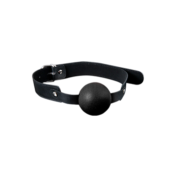 Ball gag siliconen (Zwart)